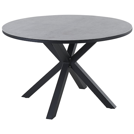 Stół ogrodowy MALETTO 120 cm 120 cm Szkło Szary
