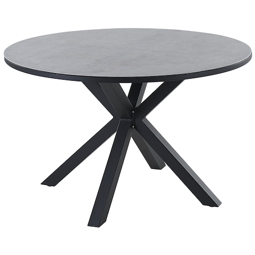 Stół ogrodowy MALETTO 120 cm 120 cm Szkło Szary
