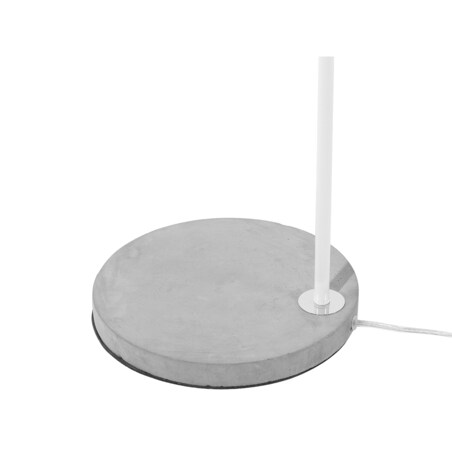 Lampa podłogowa regulowana metalowa biała CHANZA