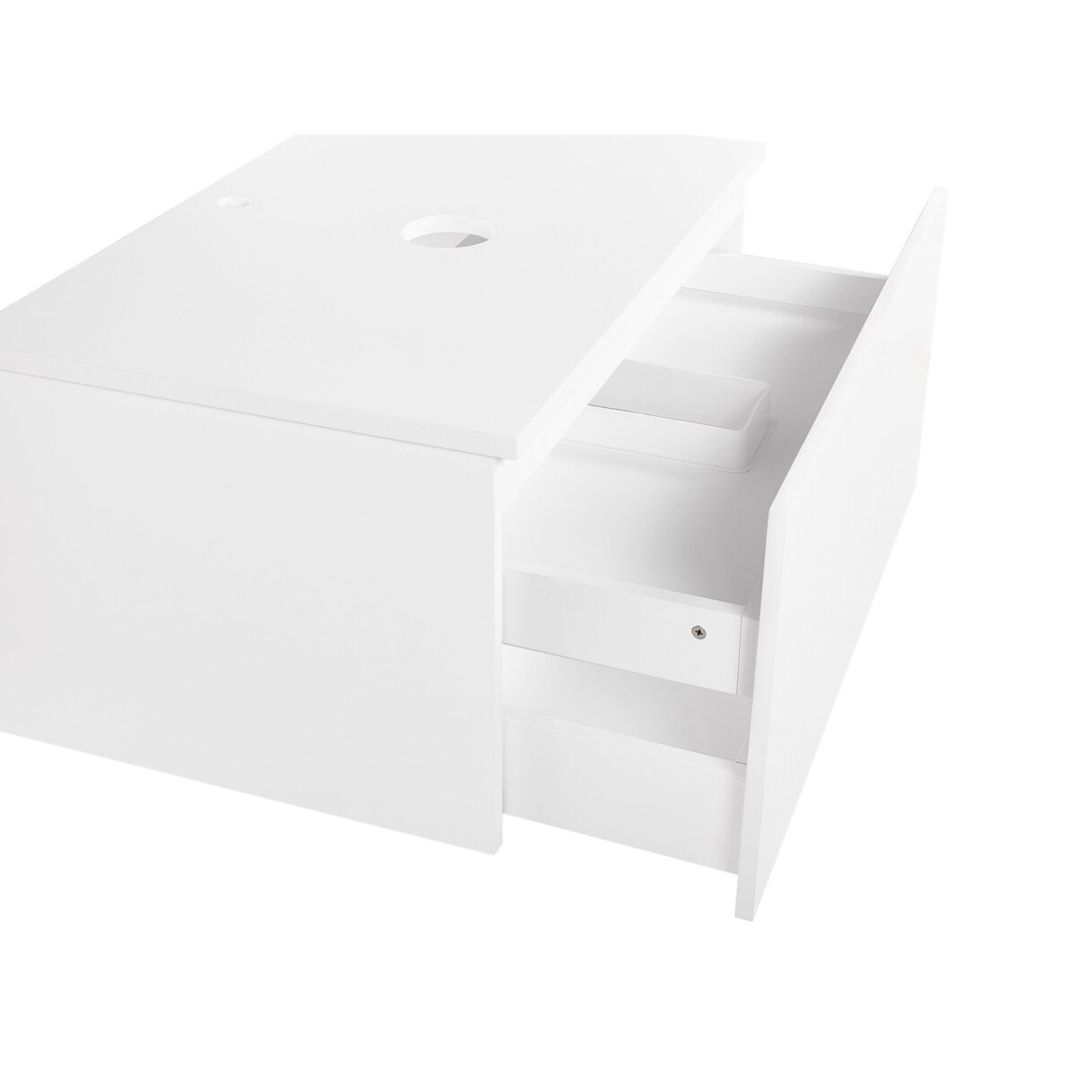 Szafka łazienkowa wisząca 80 x 52 cm biała ALZIRA