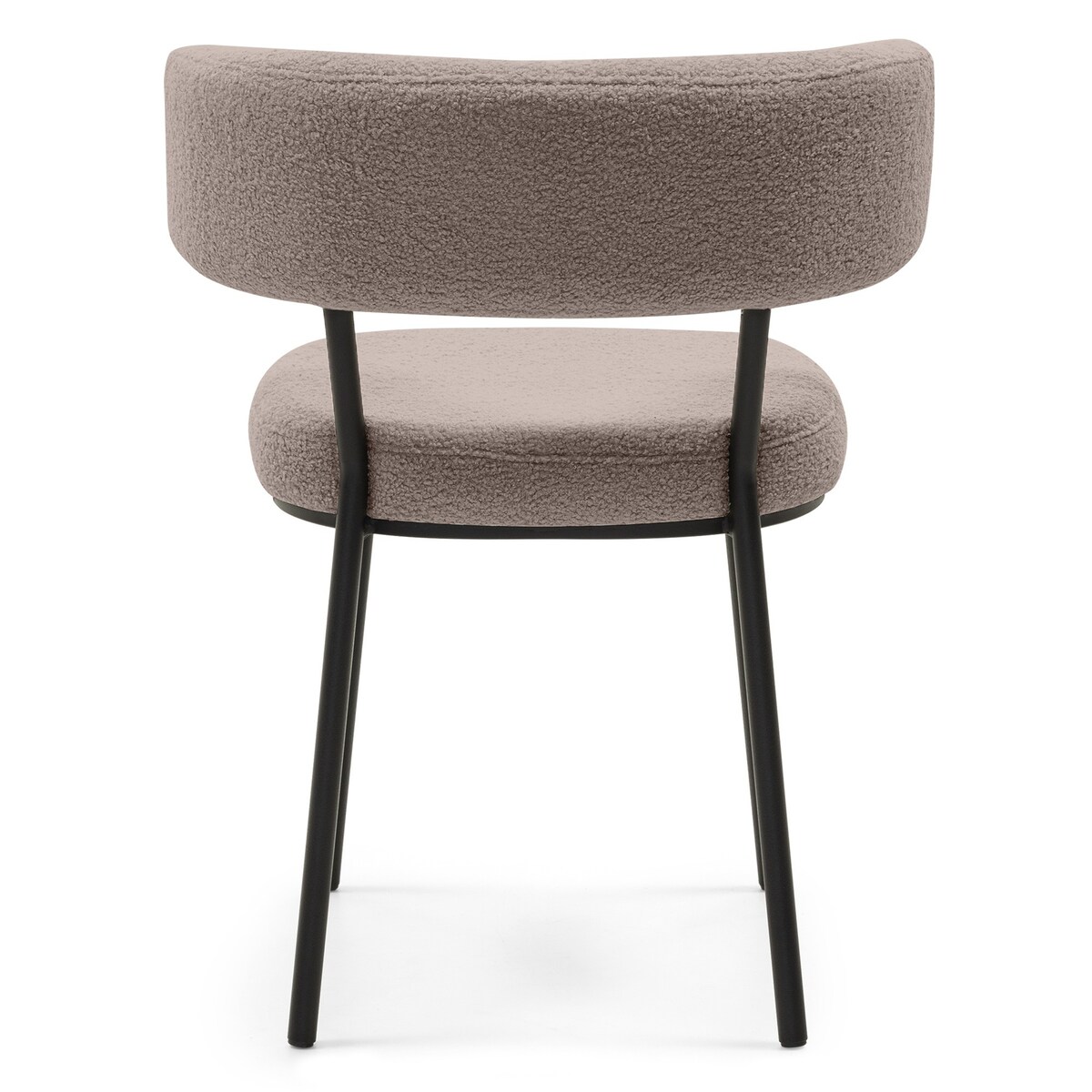 Krzesło IGUNIA 75x58x57 cm brązowoszare/czarne nóżki