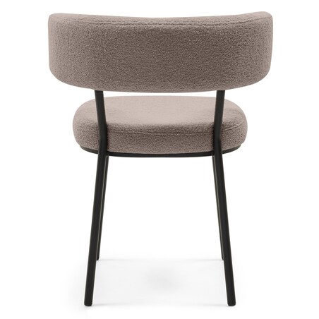 Krzesło IGUNIA 75x58x57 cm brązowoszare/czarne nóżki