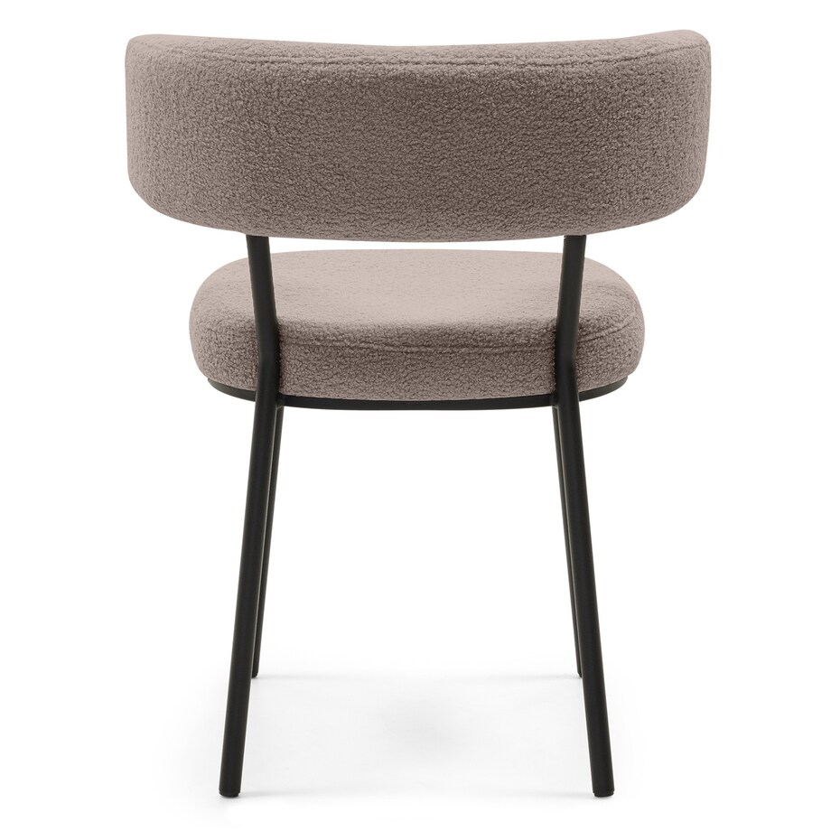 Krzesło IGUNIA 75x58x57 cm brązowoszare/czarne nóżki