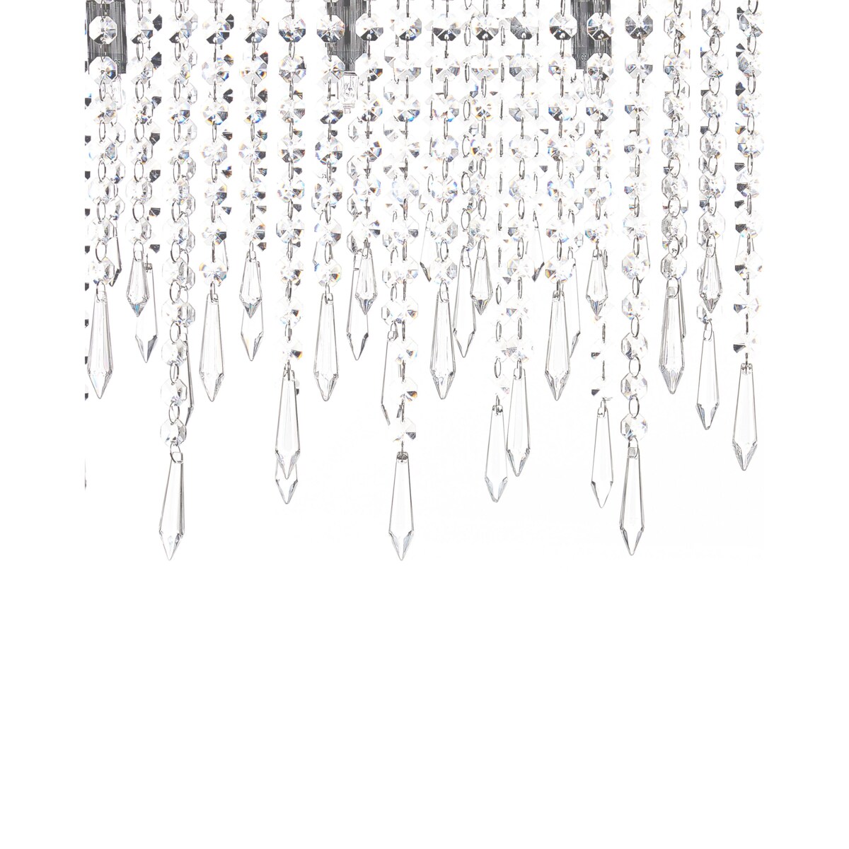 Żyrandol CALVELLE Kryształ Srebrny