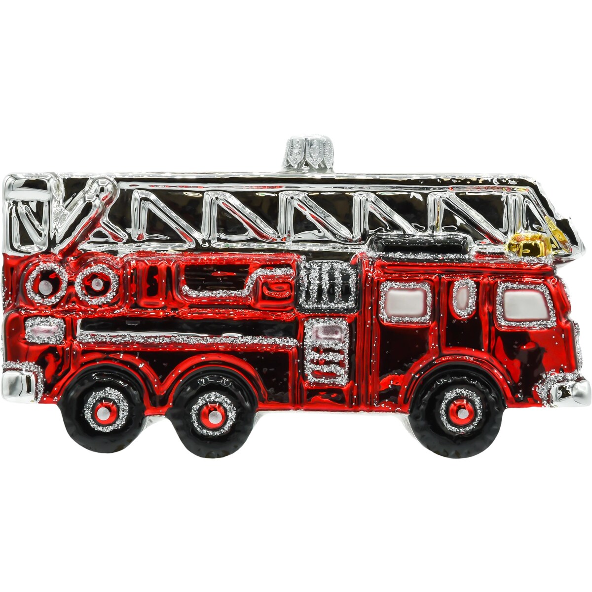 Bombka choinkowa: Wielki wóz strażacki z drabiną