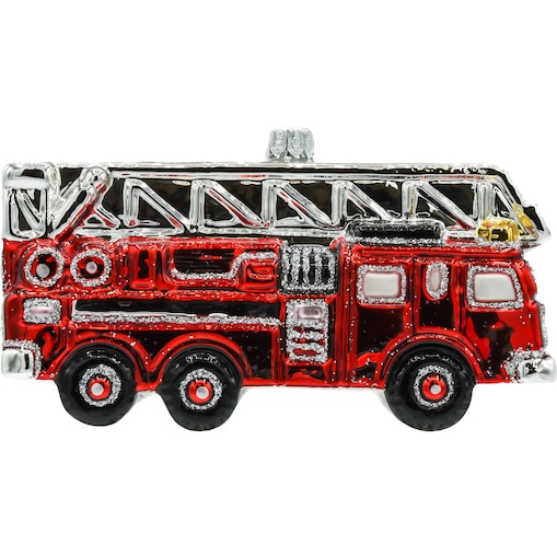Bombka choinkowa: Wielki wóz strażacki z drabiną