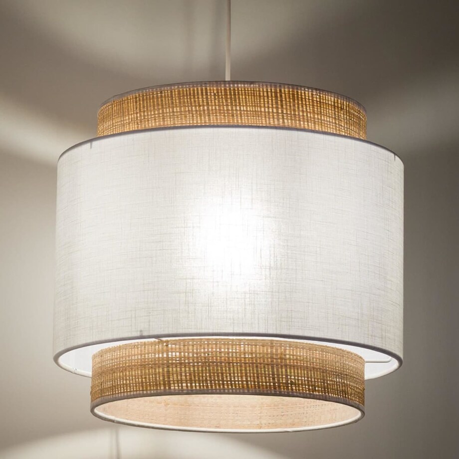 Wisząca lampa okrągła Boho 5653 TK Lighting naturalny biały słomkowy
