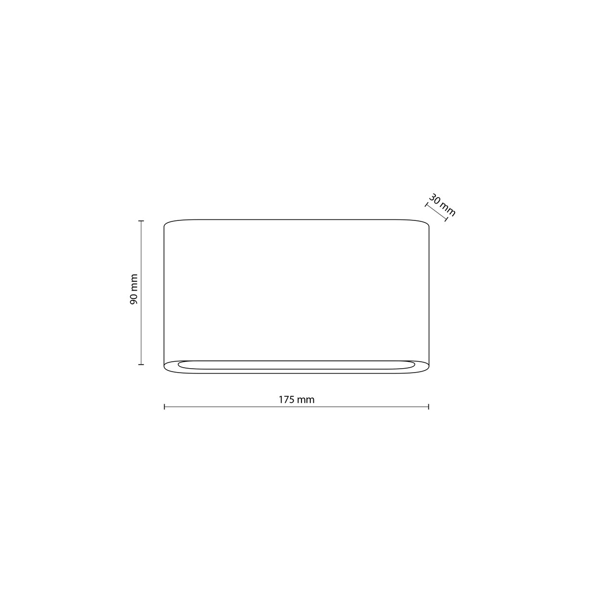 Lampa ścienna natynkowa LED 6W IP54 grafit TK Lighting ARWENA M 680 lm 3000K zewnętrzna na elewację i taras