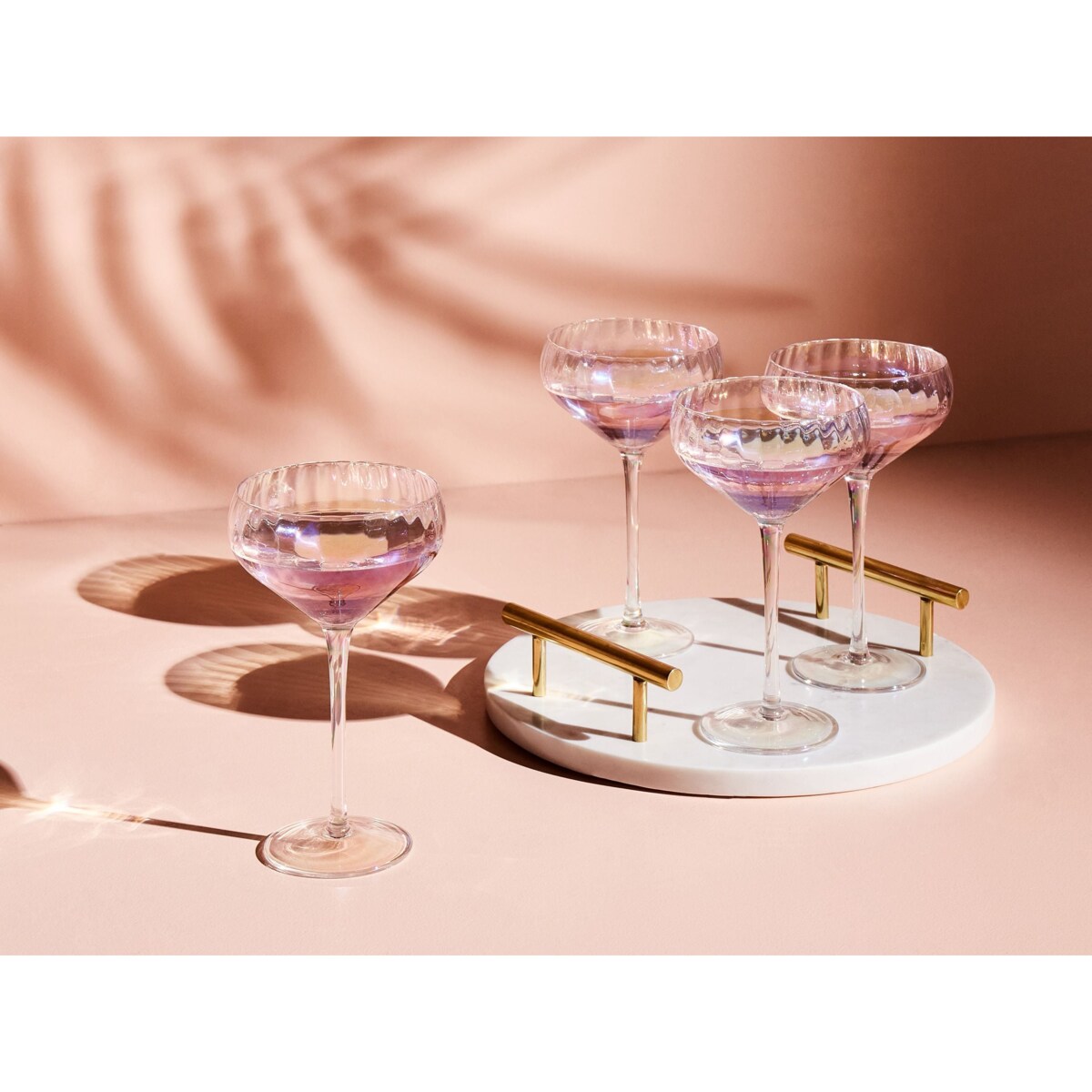 Zestaw 4 pucharków do szampana MORGANITE 300 ml Przezroczysty