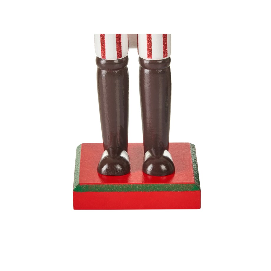 Zestaw 2 figurek dekoracyjnych BODSJON Dziadek do orzechów 35 cm Czerwony/ biały