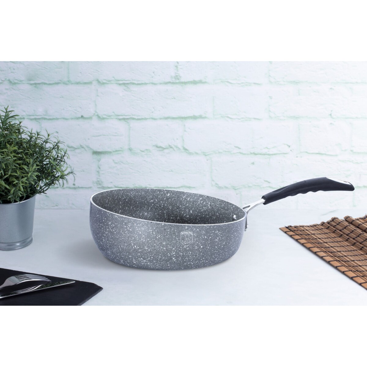 Patelnia głęboka 26cm BERLINGER HAUS Gray Stone Touch