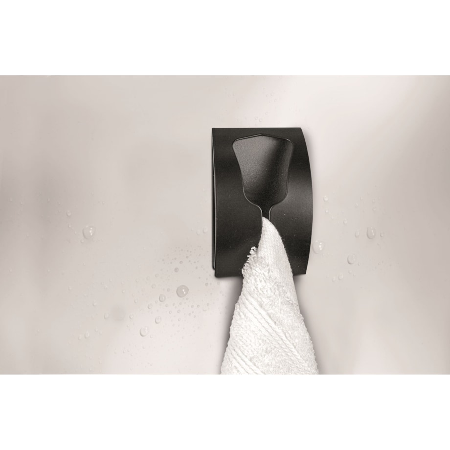 Kleine Wolke Tulip pojedynczy Wieszak ścienny czarny