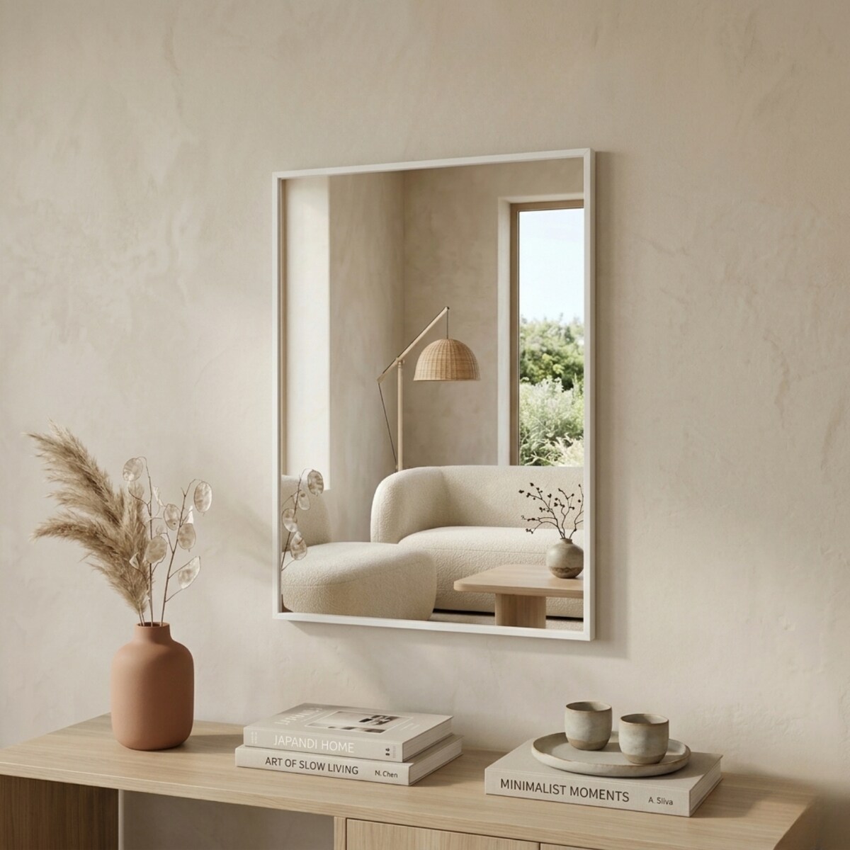 Dekoracyjne lustro wiszące VINKEL, 70 x 50 cm