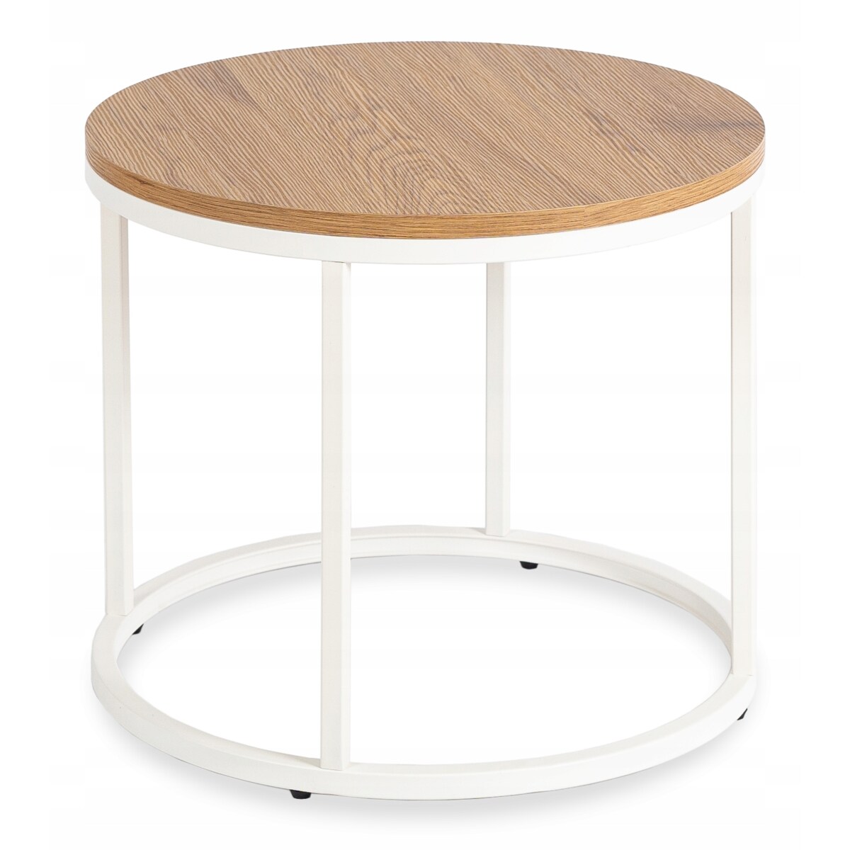 Stolik Kawowy Okrągły Loft Skandynawski Mały Ława Okrągła Mała ANN