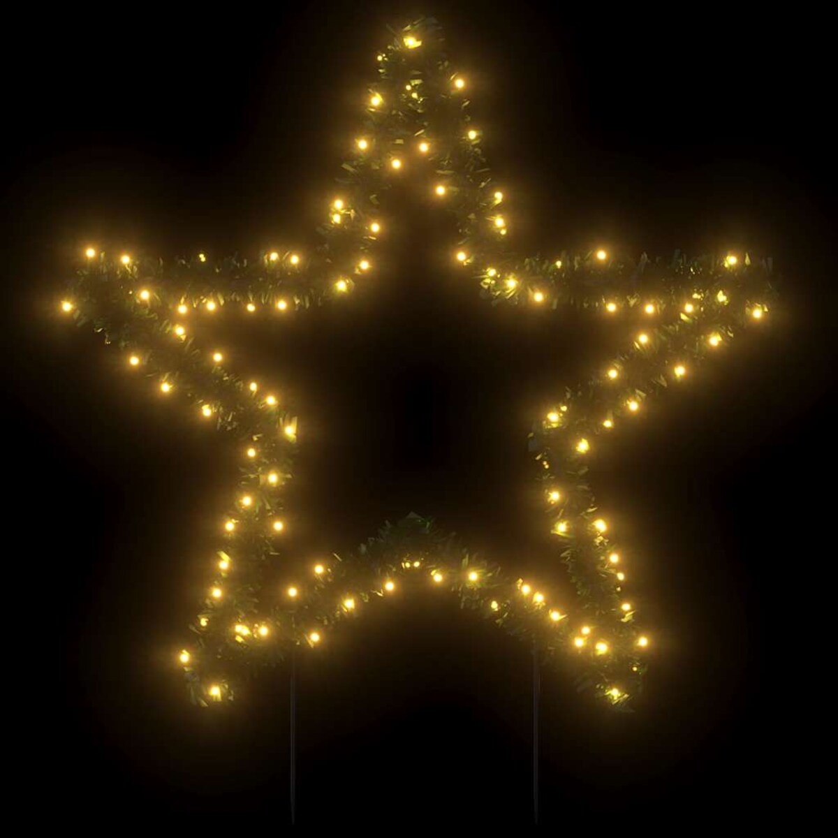 vidaXL Świąteczna gwiazda na szpikulcach, 115 LED, 85 cm
