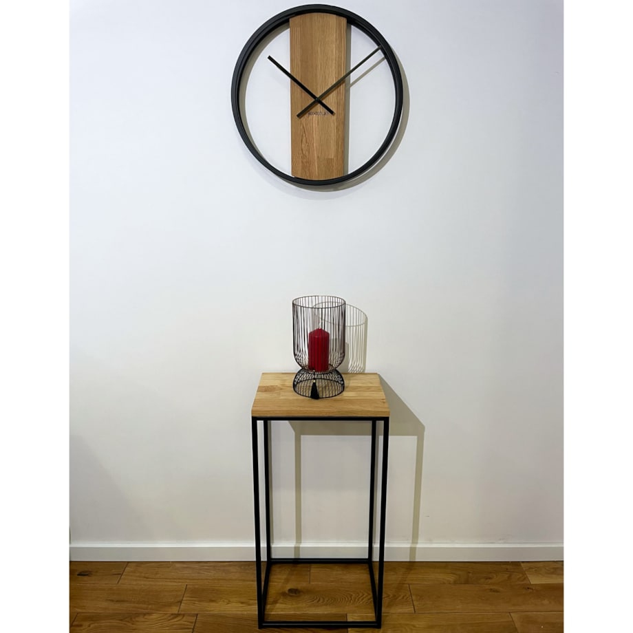 Konsola loftowa czarna 40x80x30cm pojedyncza