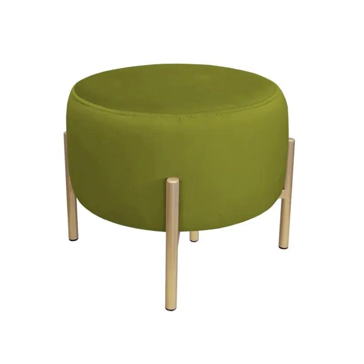 Pufa WILFRED BL VELVET oliwkowa/złota