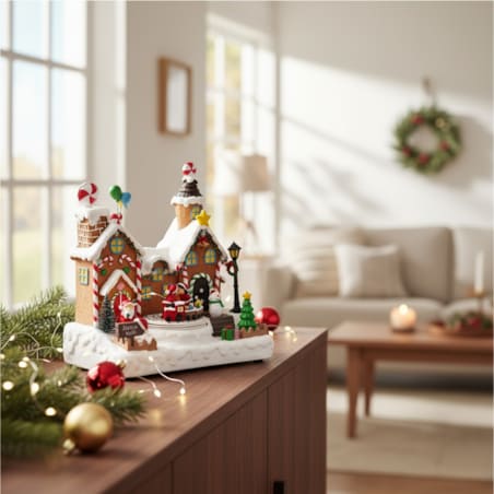 Dekoracja - scenka LED 24,5x16x23,2 cm FABRYKA PREZENTOW