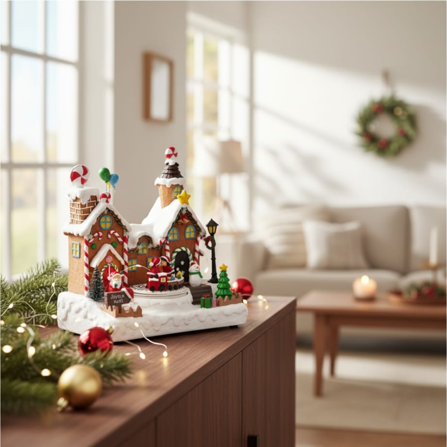 Dekoracja - scenka LED 24,5x16x23,2 cm FABRYKA PREZENTOW