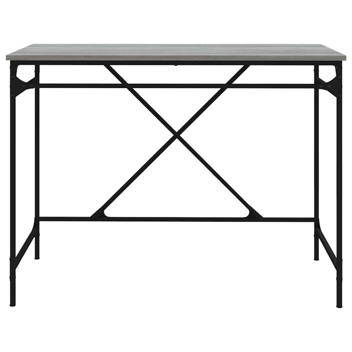 vidaXL Biurko, szary dąb sonoma, 100x50x75 cm