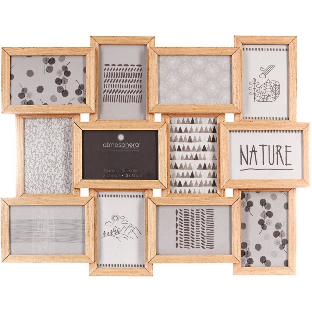 Ramka na 12 zdjęć, zdjęcia - multirama, 46 x 60 x 3 cm