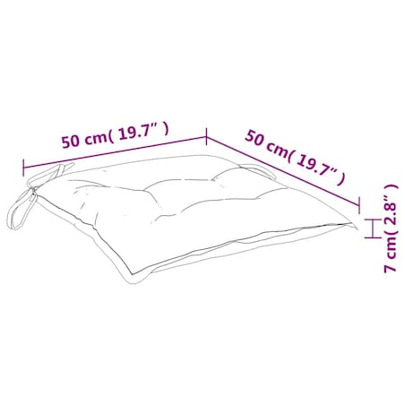 vidaXL Poduszki na palety, 2 szt., beżowe, 50x50x7 cm, tkanina Oxford
