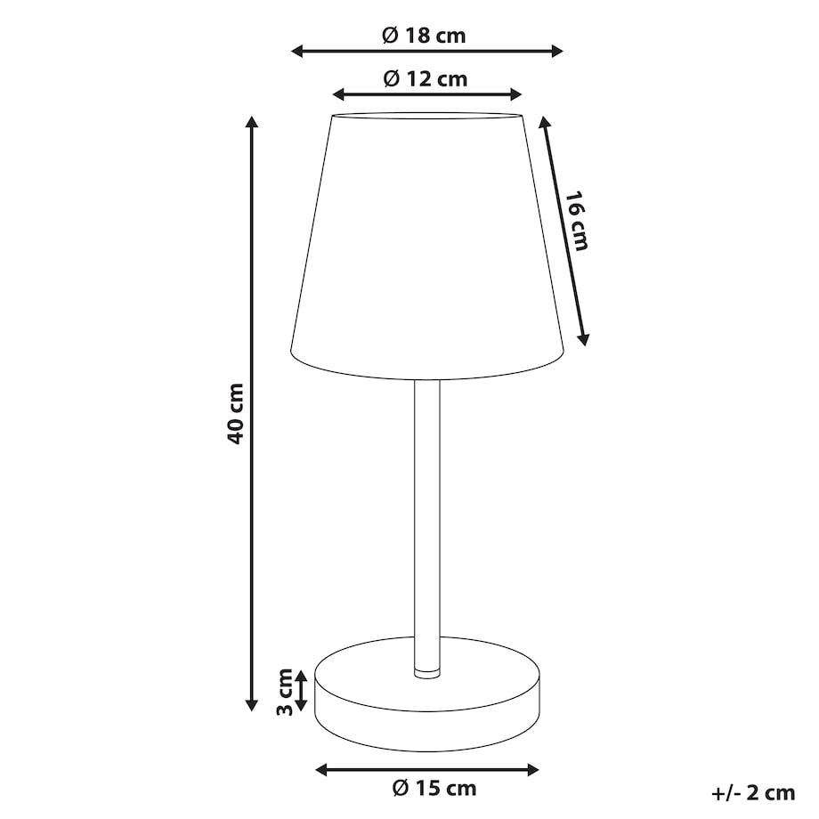 Lampa stołowa HANGER Metal Brązowy