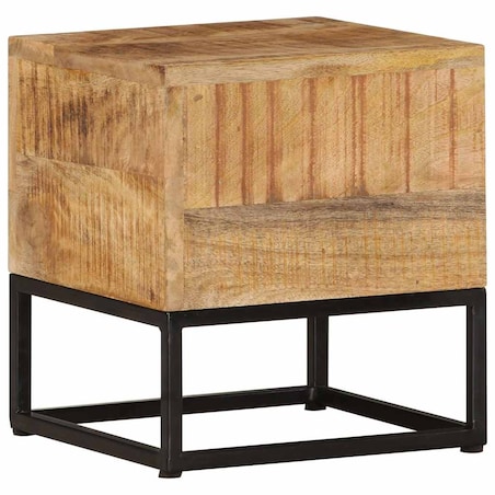 vidaXL Stolik boczny, 30x30x33 cm, surowe drewno mango
