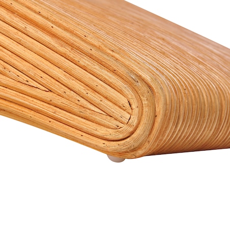 Leżak ogrodowy AIROLE Rattan Brązowy
