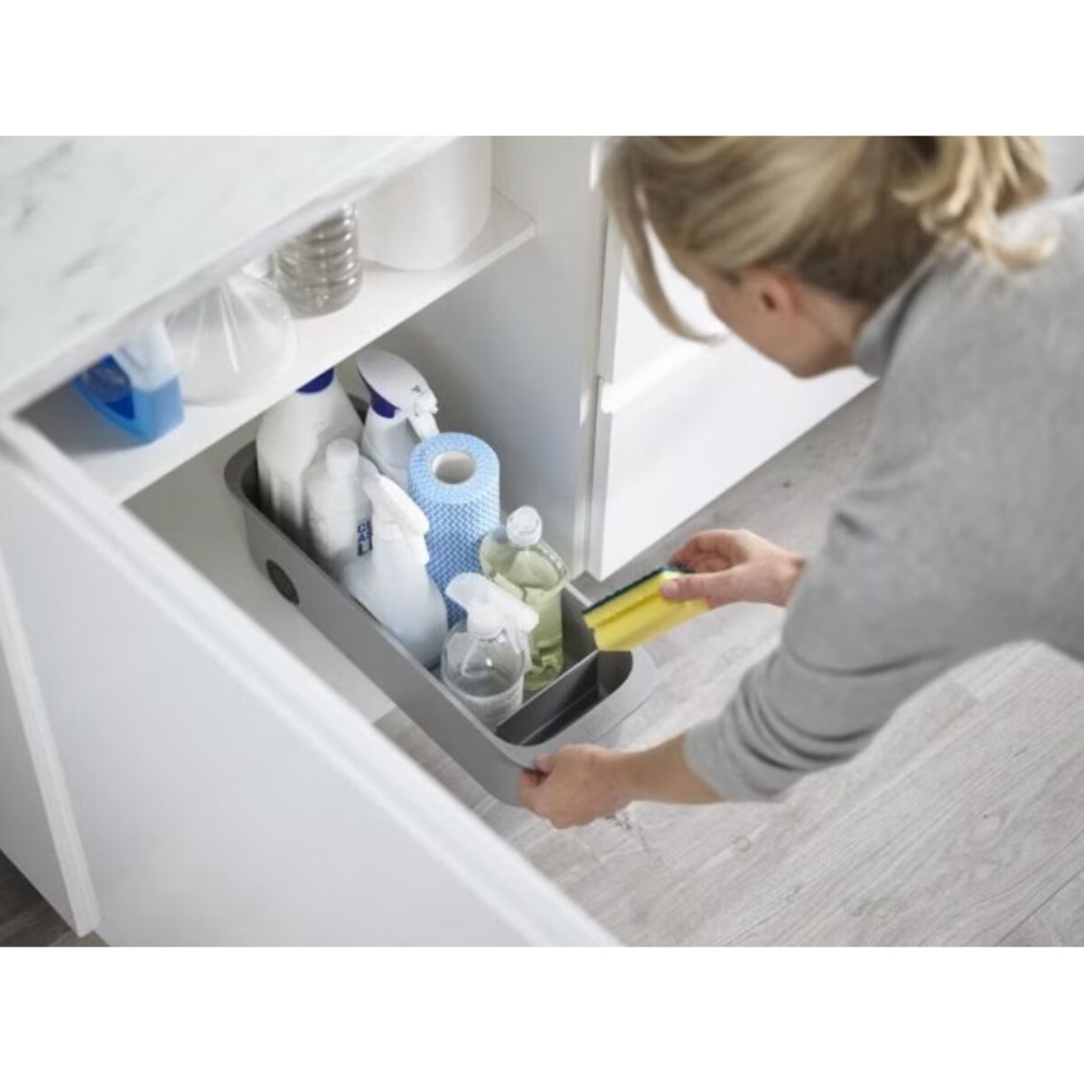 Organizer na środki czystości na kółkach CupboardStore, 11.2 x 46.2 x 17.1 cm, Joseph Joseph