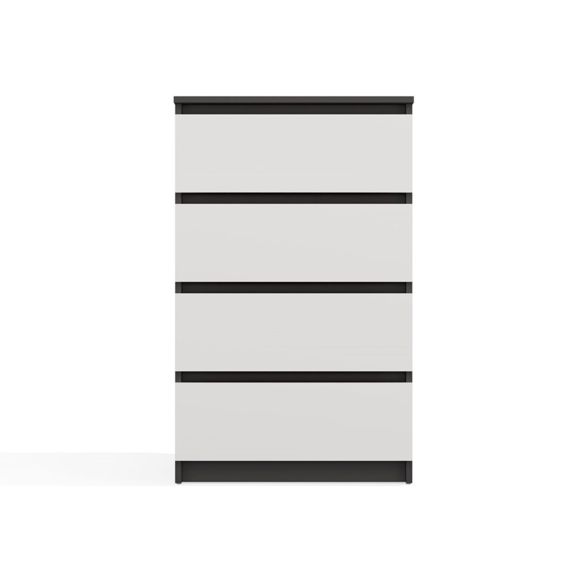 Komoda Malwa M4 ANTRACYT BIAŁY