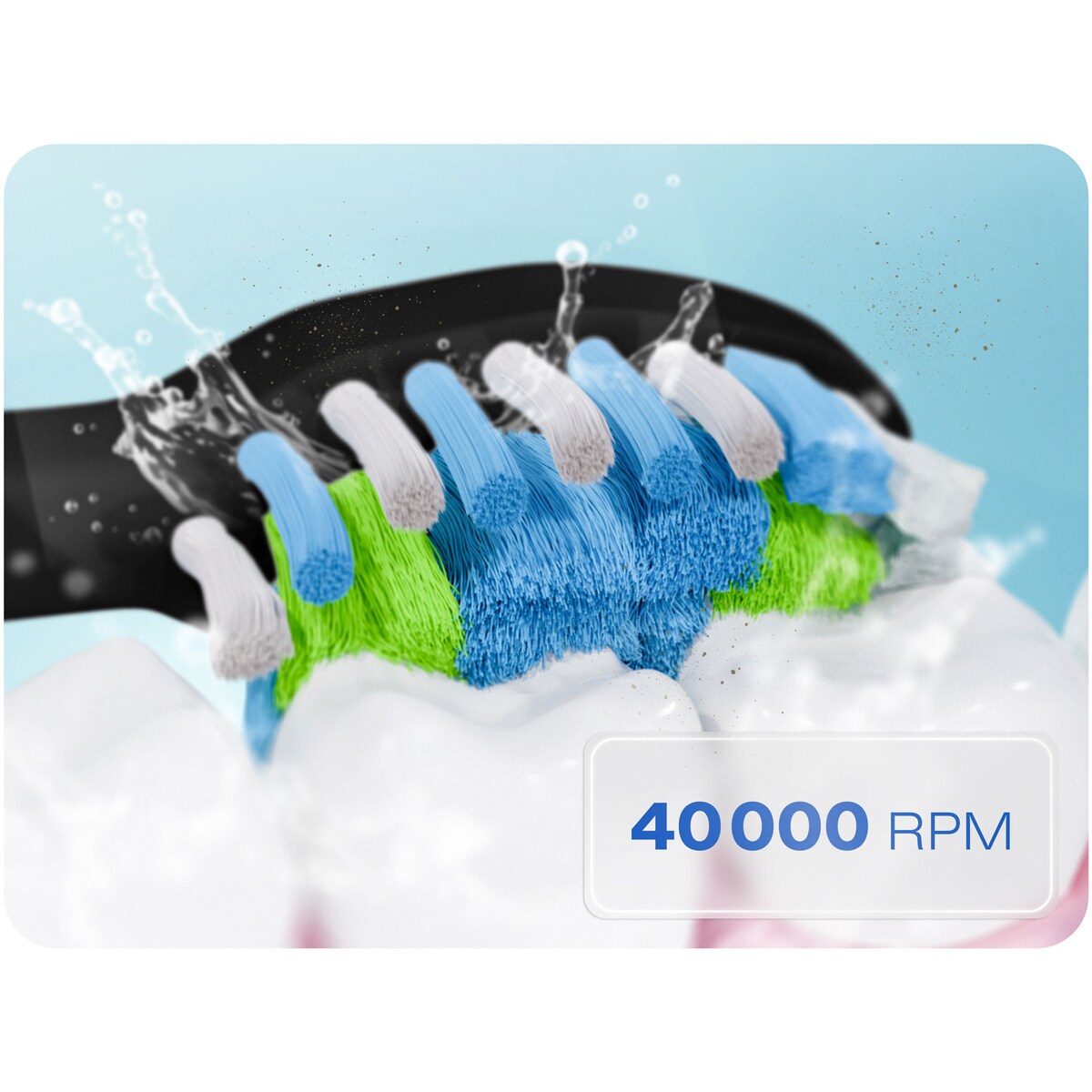 Szczoteczka soniczna do zębów Berdsen Galaxy czarna + etui 322000