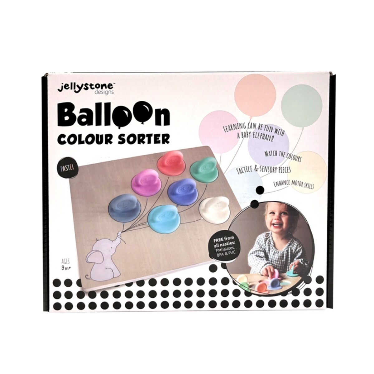 Balonowy Sorter, pastelowy, Jellystone Designs
