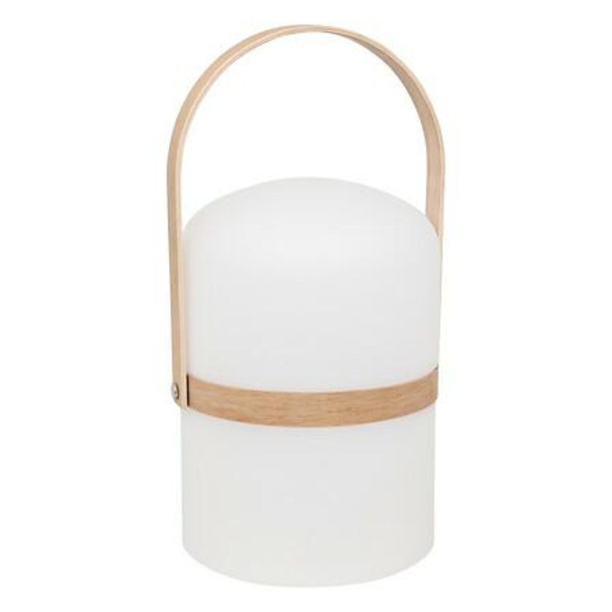 LAMPKA ZEWNĘTRZNA Kiara biała na baterie z rączką nowoczesna