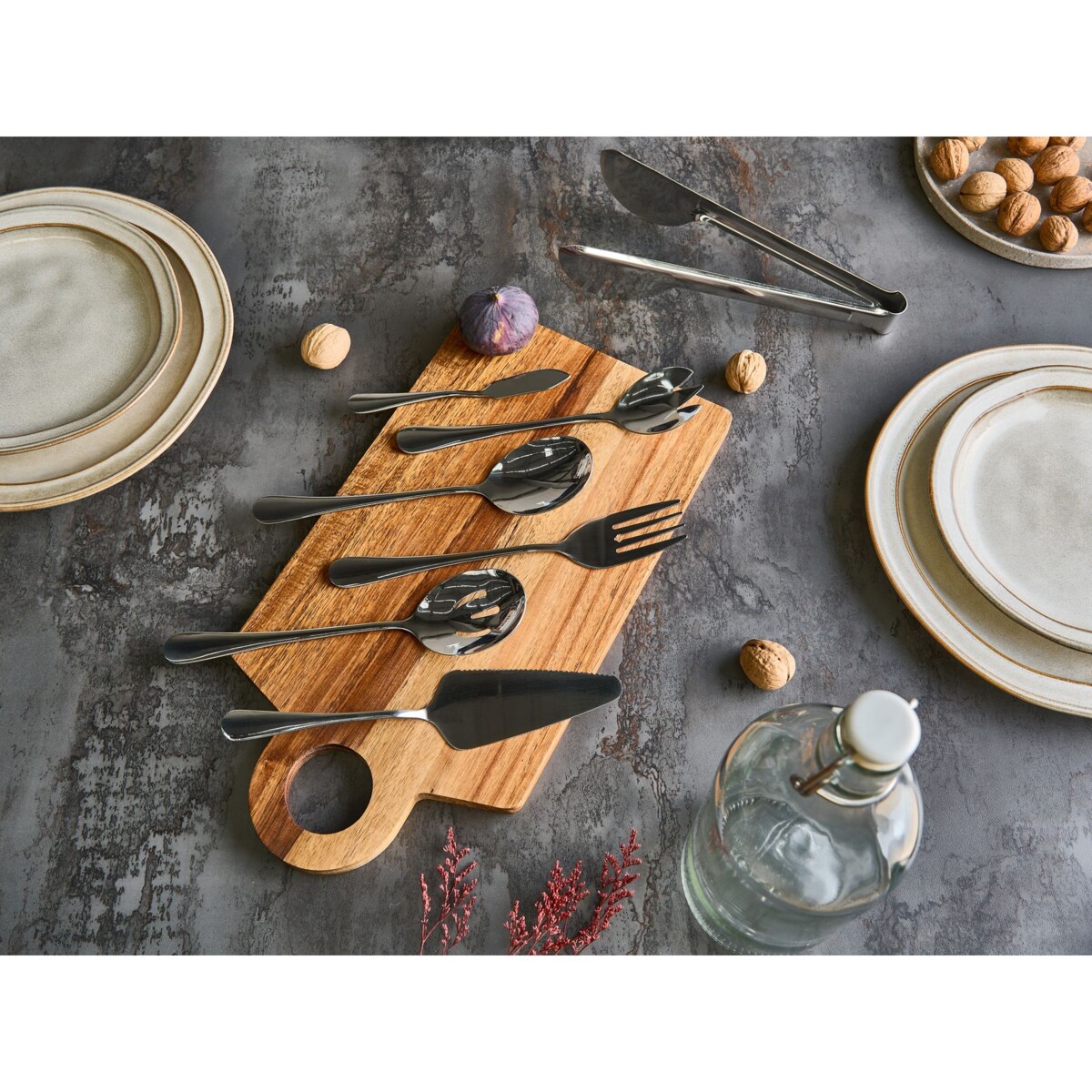 Zestaw przyborów kuchennych 7 elementów ZITI Srebrny