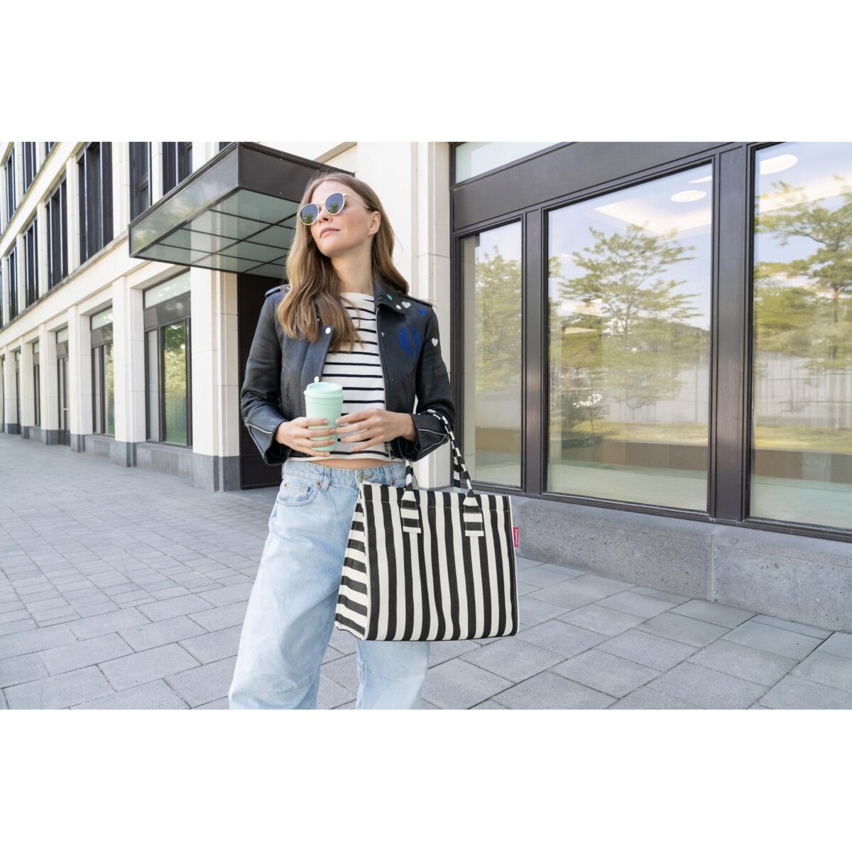 Torba DAILY SHOPPER, summerstripes black