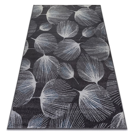 Dywan HEOS 78545 antracyt / niebieski PIÓRA 190x270 cm