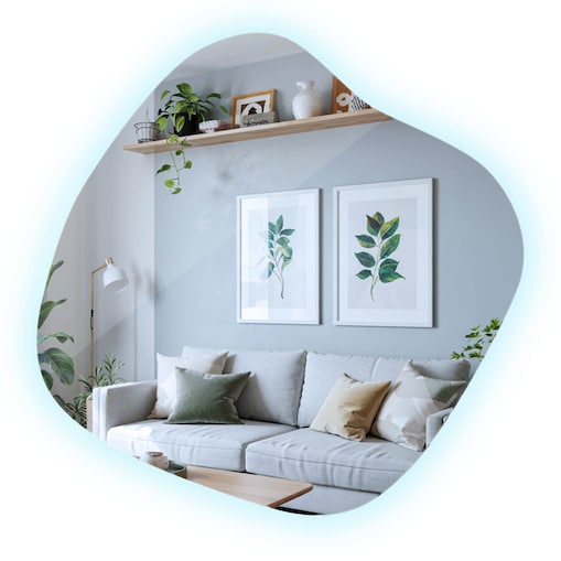 Nietypowe Lustro Z Podświetleniem - 57x57,7 cm - Zimne Światło