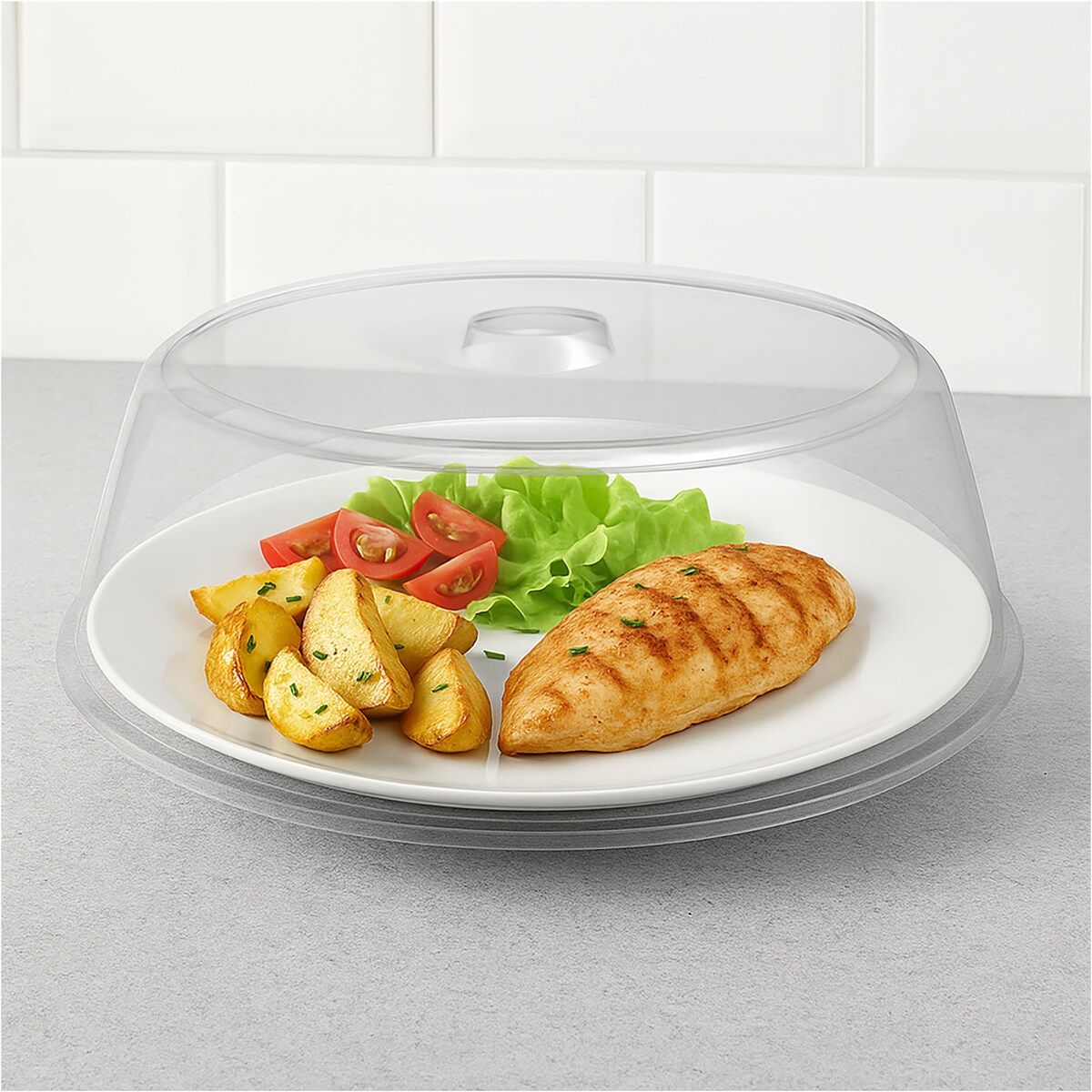 Pokrywa Do Mikrofalówki Przykrywka Do Odgrzewania Jedzenia 24,5Cm