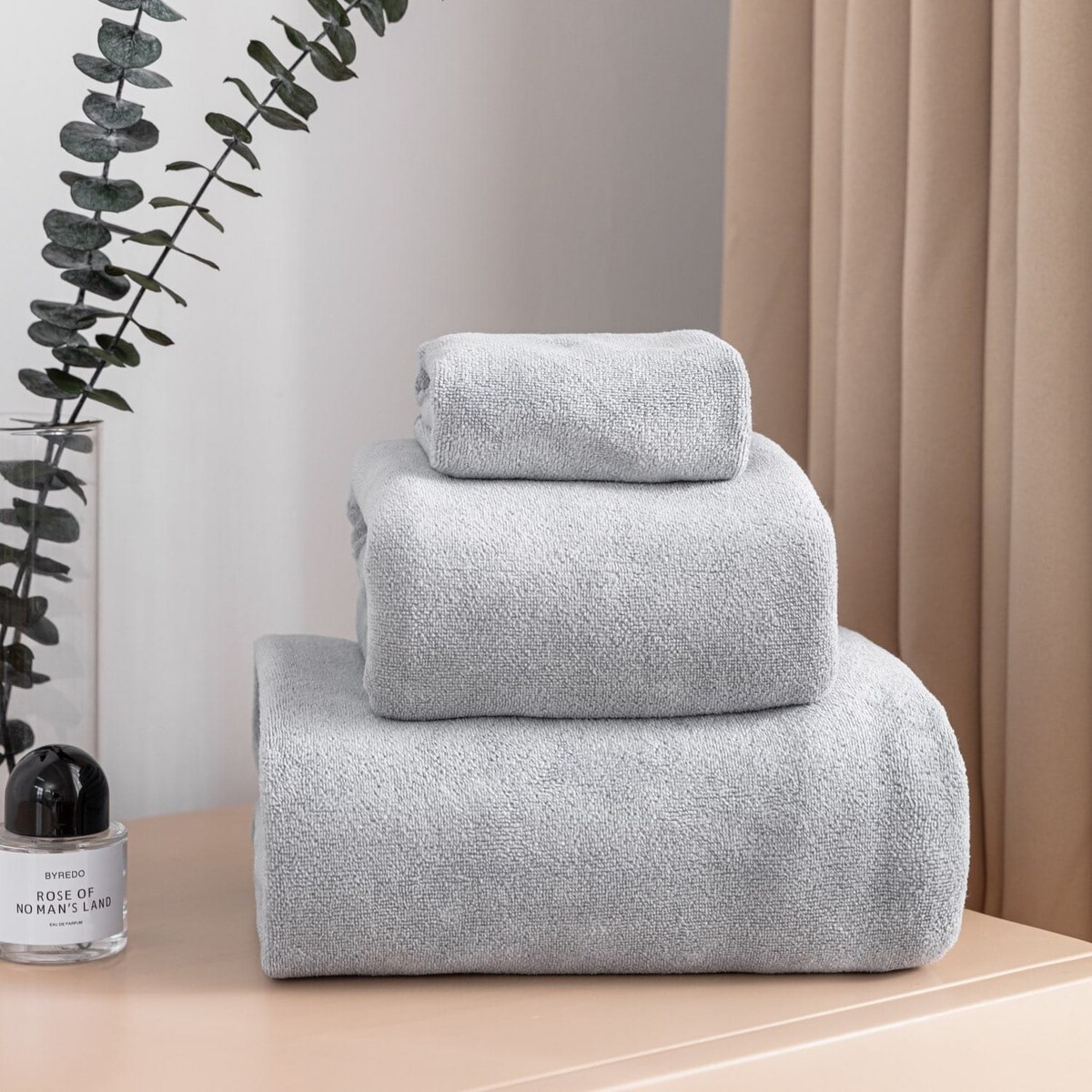 Szybkoschnący Ręcznik z mikrofibry 30 x 30 Activ Szary Sportowy na Siłownię