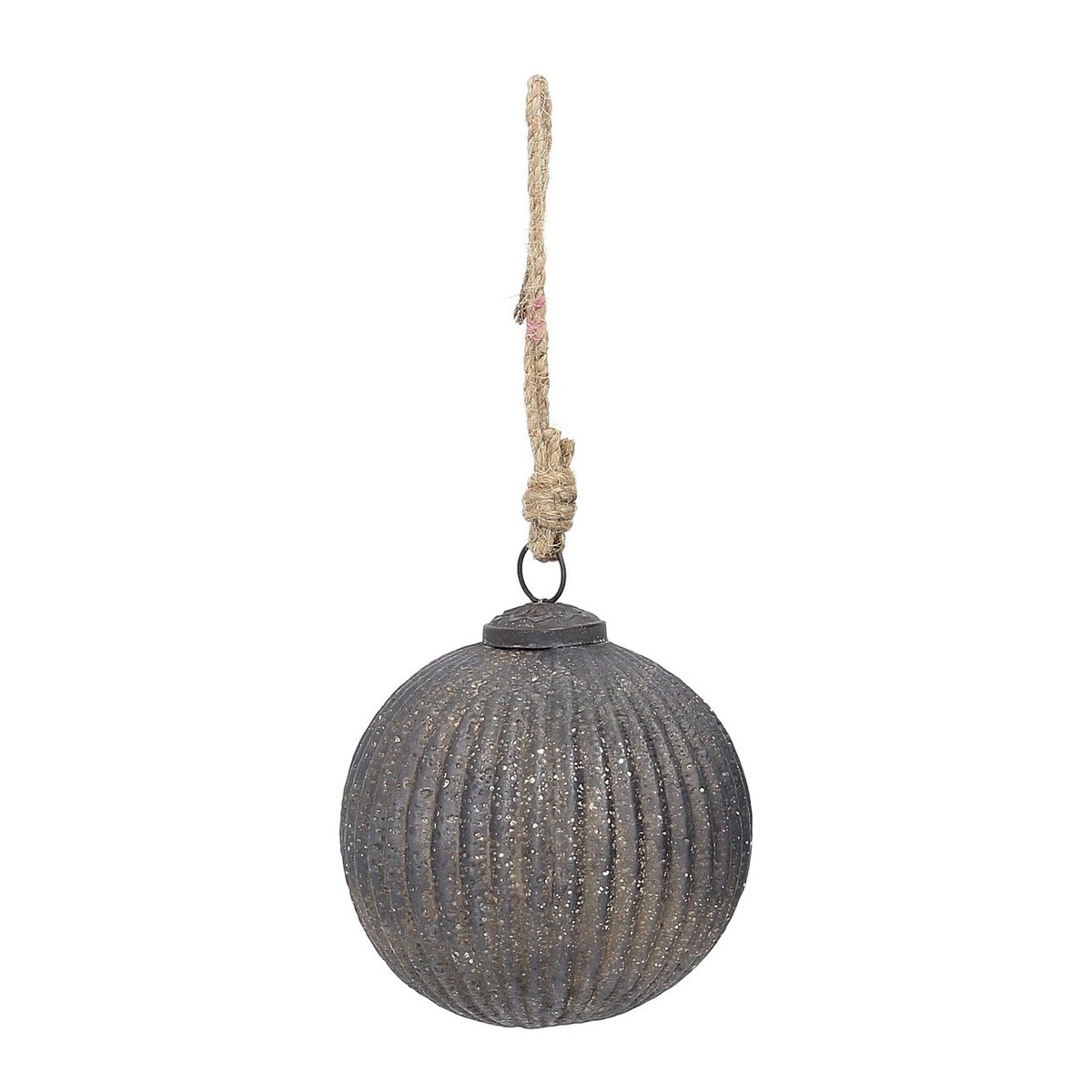 Bombka szklana Rustic Black 10 cm boże narodzenie, święta, świąteczne, czarny, 10x10x10 cm