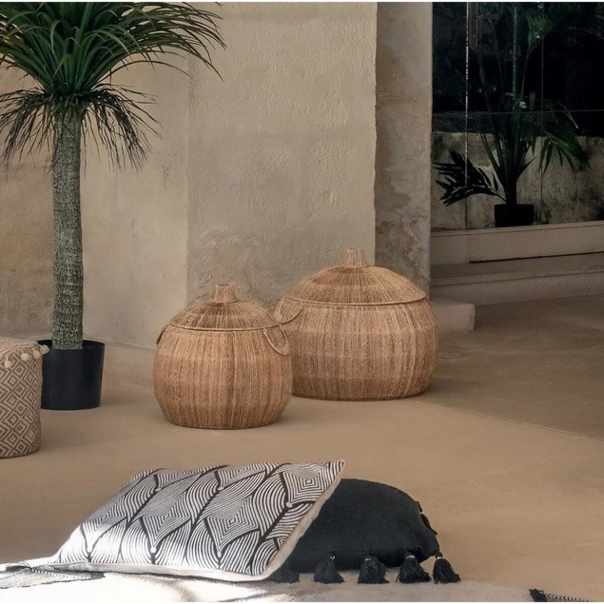 Komplet 2 koszy jutowych Subli hand-made