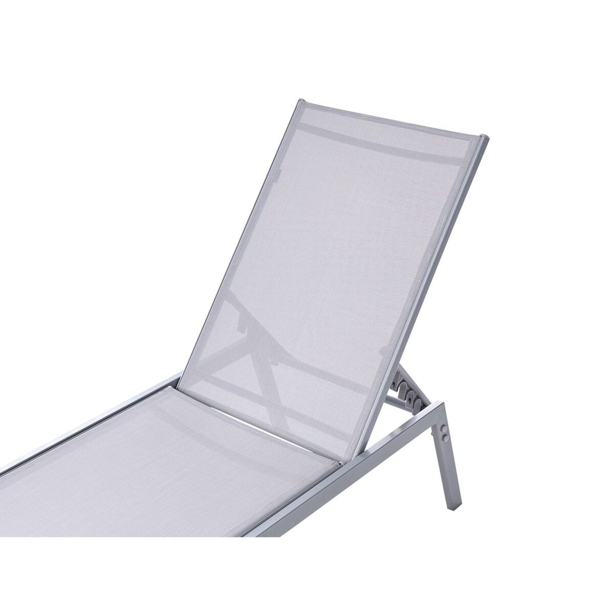 Leżak ogrodowy NOLI Rozkładany Metal Szary