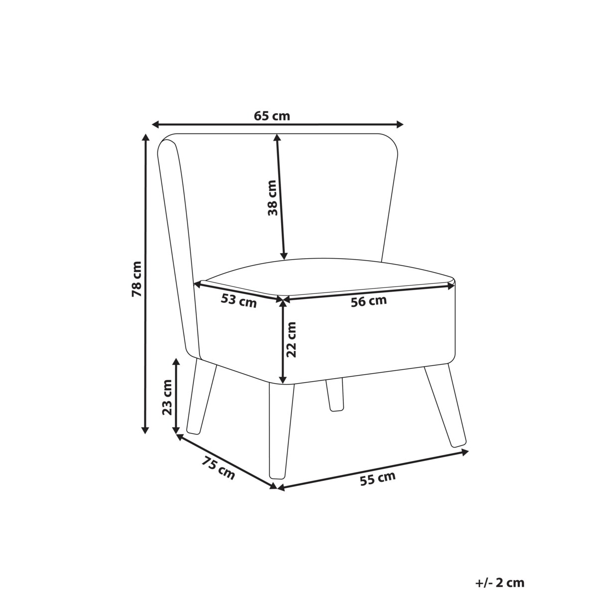 Fotel ALVEN Boucle Złamana biel