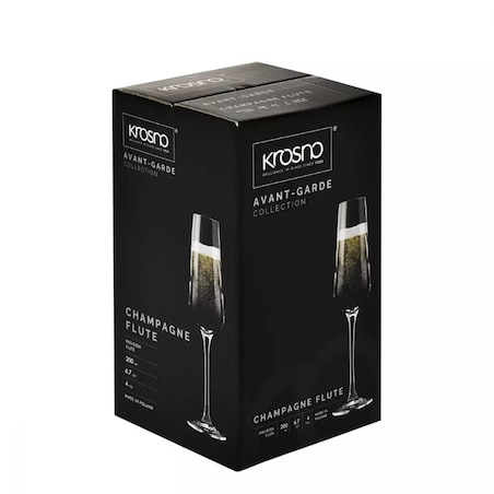 Piekne Kieliszki do Szampana Prosecco Toast Krosno Avant-Garde 180 ml 4 szt