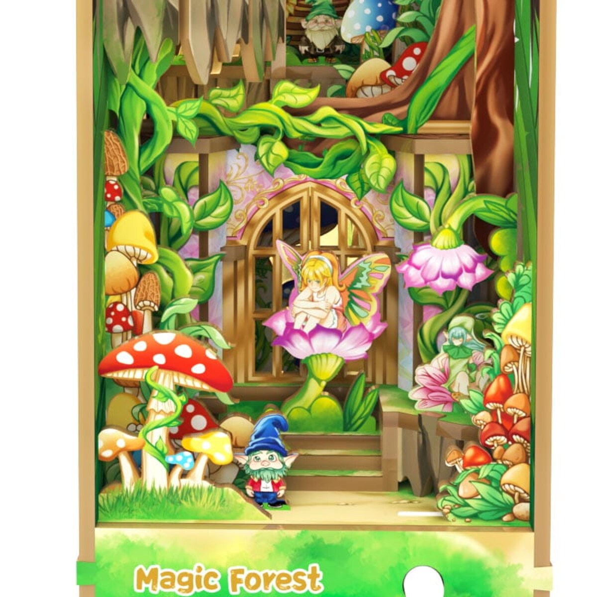 Miniaturowy domek Book Nook - Leśne elfy