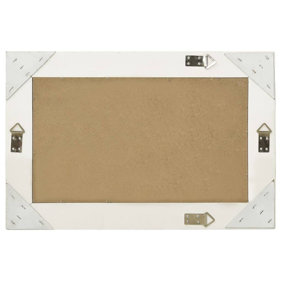 vidaXL Lustro ścienne w stylu barokowym, 60x40 cm, białe