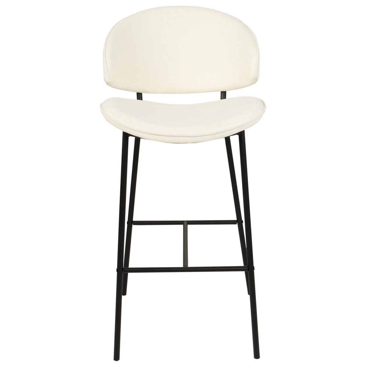 Zestaw 2 krzeseł barowych kremowy KIANA