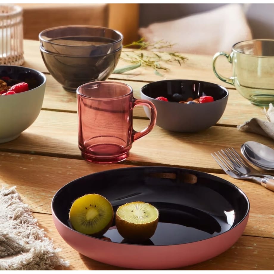 SZKLANKA luminarc czerwone SZKŁO na herbatę kawę napoje soki kubek 250ml x6