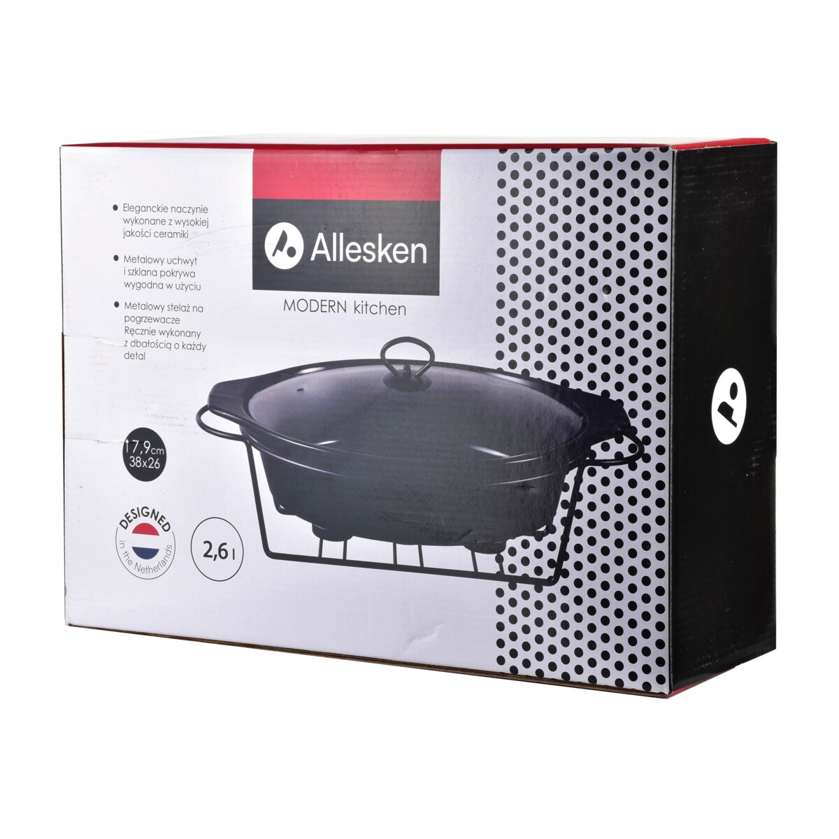 MODERN KITCHEN Naczynie z podgrzewaczem2,6l 38x26xH7,9cm